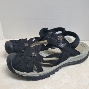 KEEN Black Strappy Sandals